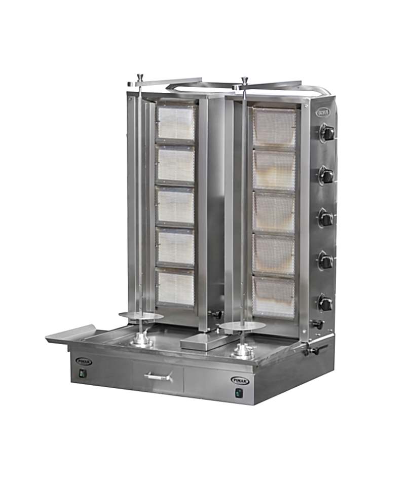 DO2/M77-5+5 Alttan Motorlu Çiftli Döner Makinası