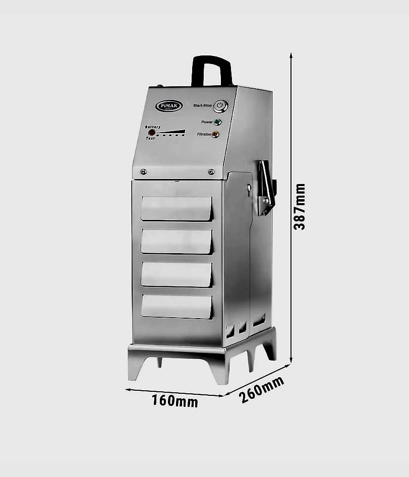  20 Litrelik Fritözler için Taşınabilir Akülü Kızartma Yağı Filtresi 80 LT / Dakika
