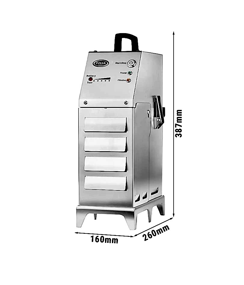  12 Litrelik Fritözler için Taşınabilir Elektrikli Kızartma Yağı Filtresi 30 LT / Dakika