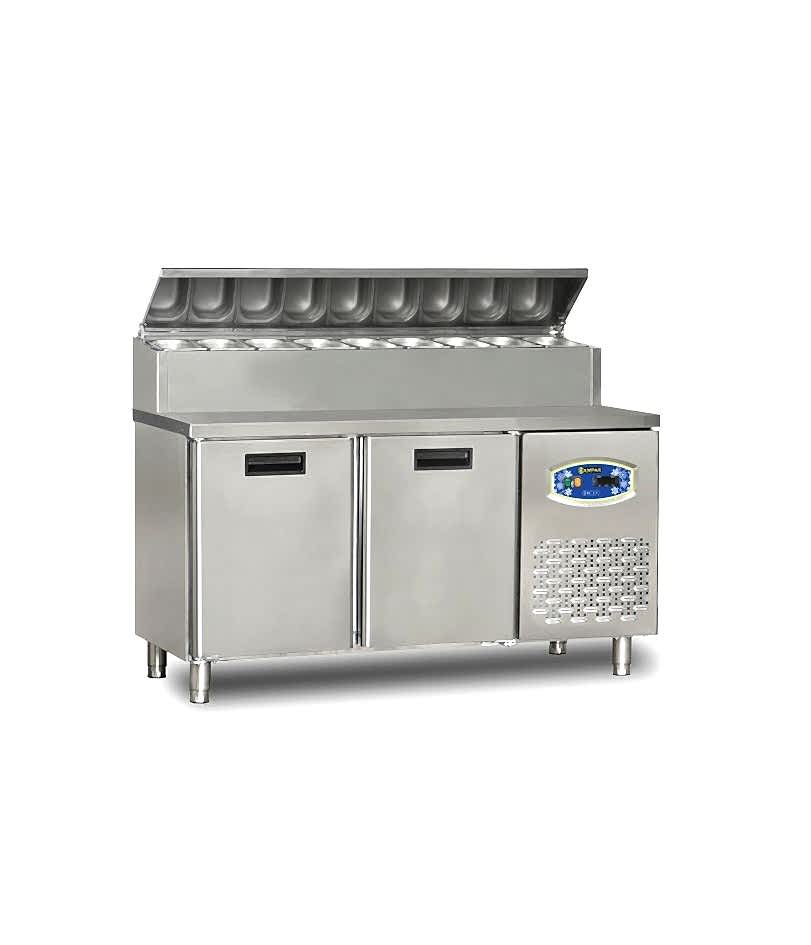 22TBF2S-PA70 2 Kapılı Tezgah Altı Kısa Pizza Hazırlık Buzdolabı
