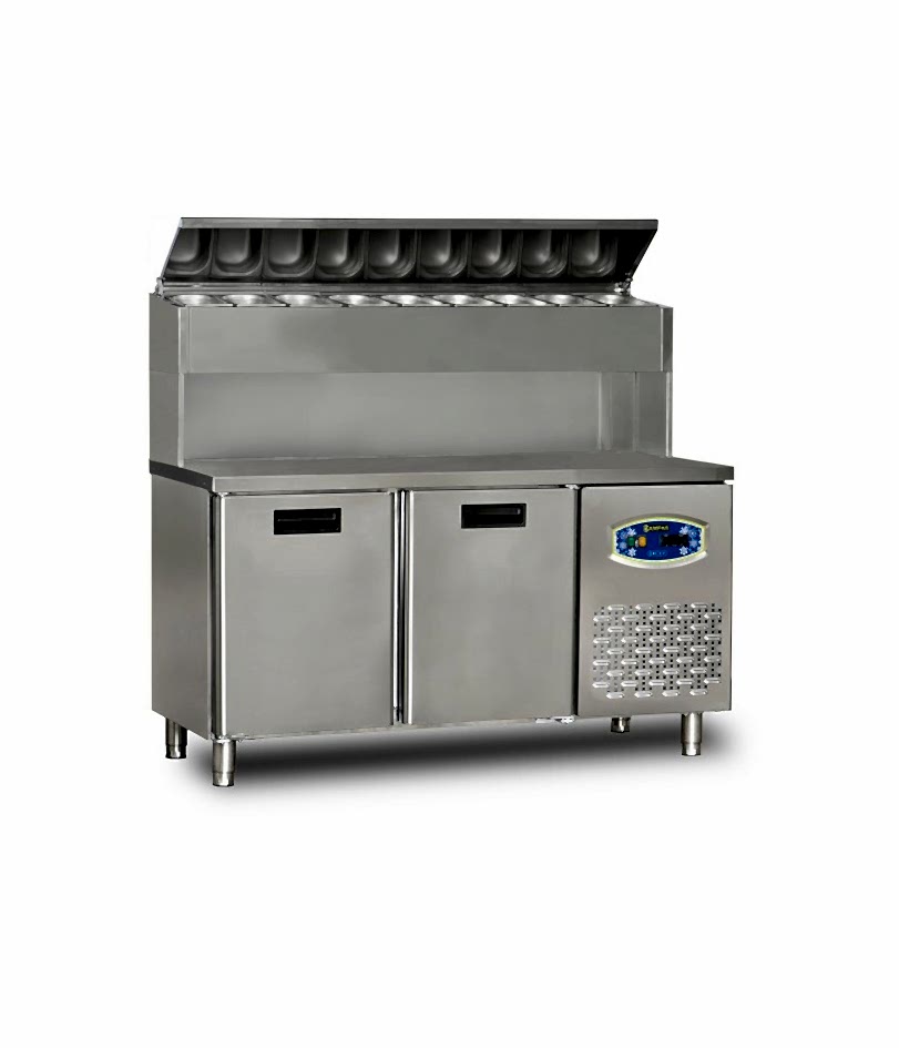 22TBF2S-PY70 2 Kapılı Tezgah Altı Yüksek Pizza Hazırlık Buzdolabı