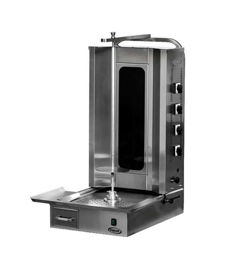 M077-4E Elektrikli Alttan Motorlu, Camlı Döner Makinası