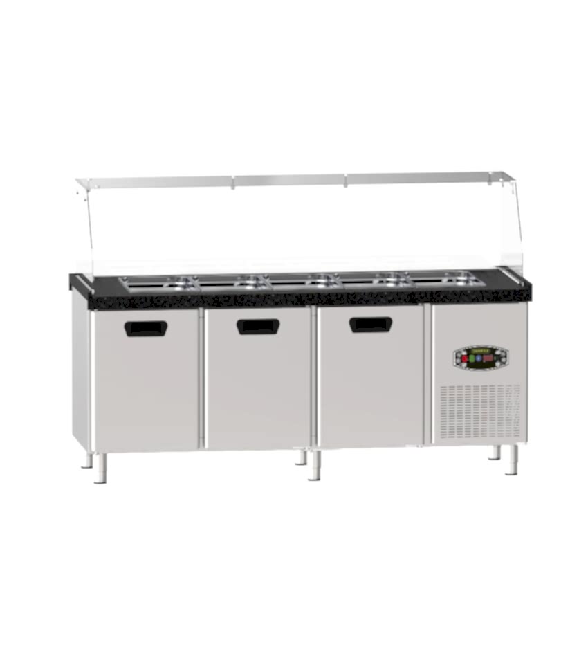  22TBF0S3-PA70 3 Kapılı Tezgah Tipi Saladbar
