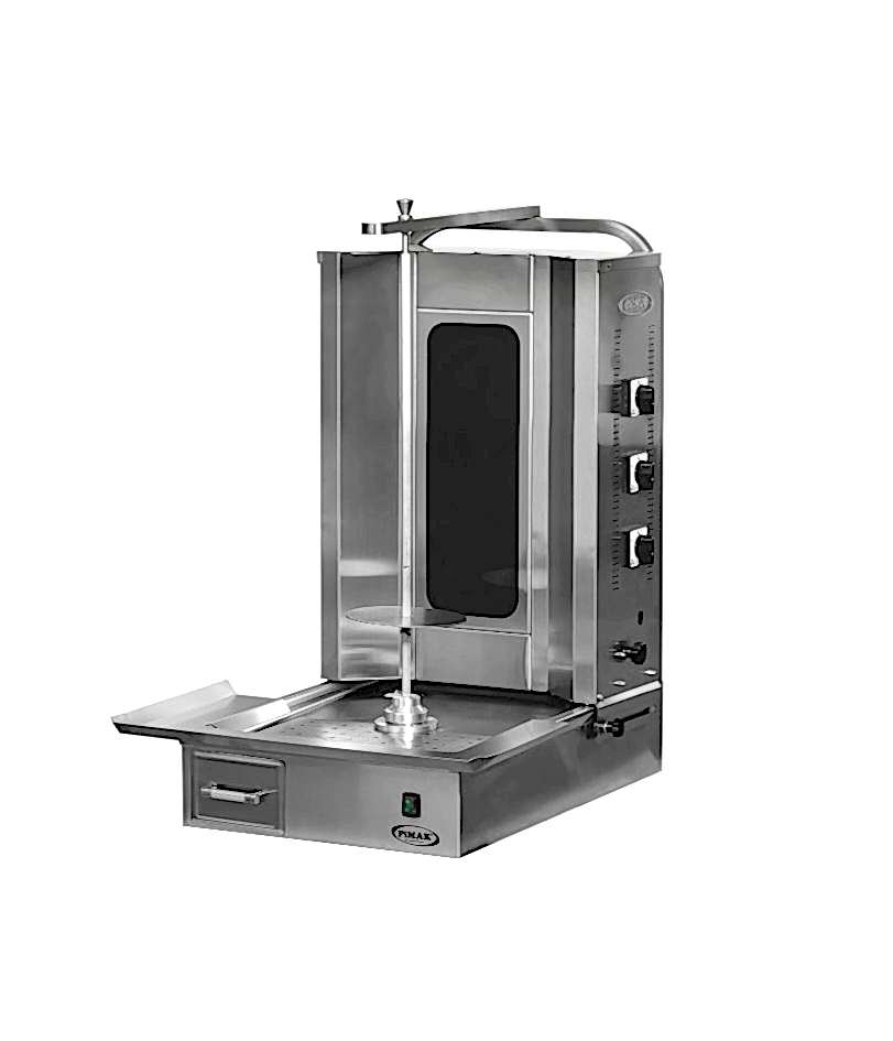 M077-3E Elektrikli Alttan Motorlu, Camlı Döner Makinası