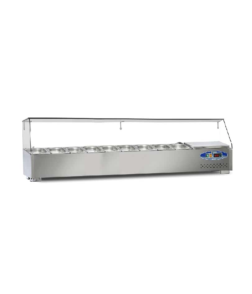 22SBS09-18 Soğutmalı Set Üstü Saladbar 120cm Gn 1/4 9&nbsp;Küvet