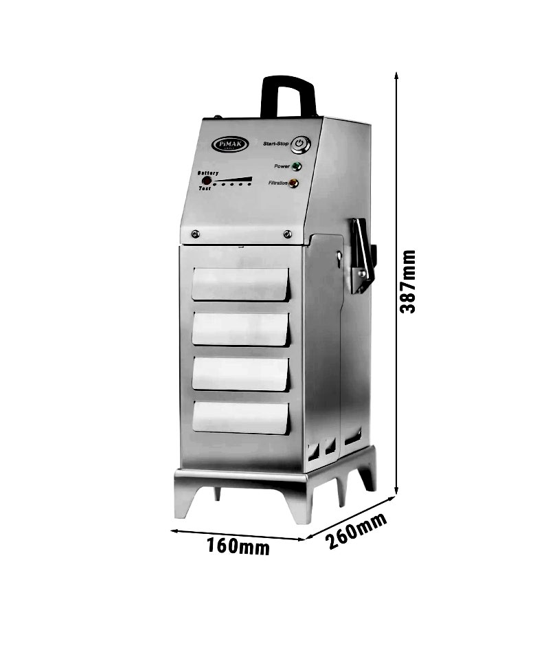 20 Litrelik Fritözler için Taşınabilir Elektrikli Kızartma Yağı Filtresi 80 LT / Dakika